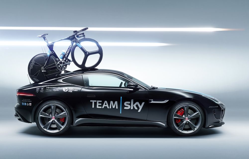 Jaguar F-Type Coupe primeşte un suport de biciclete unicat pentru Tour de France - Poza 2