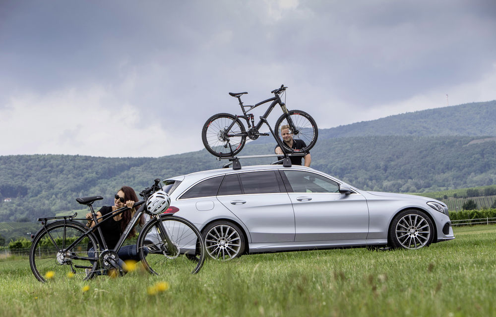 Mercedes C-Class Estate Genuine Accesories - suport de biciclete şi elemente practice pentru break-ul german - Poza 3