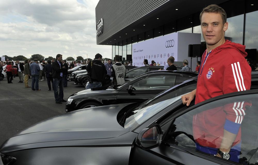 Fotbaliştii echipei Bayern Munchen au primit o flotă Audi şi un curs de pilotaj cu R8 - Poza 19