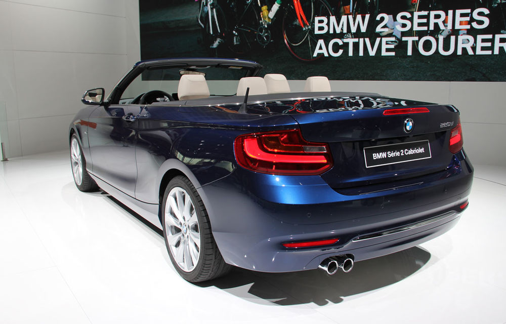 PARIS 2014 LIVE: BMW Seria 2 Cabriolet, urmaşul lui Seria 1 Cabriolet, prezentat oficial - Poza 5