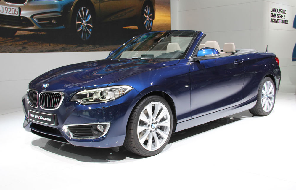 PARIS 2014 LIVE: BMW Seria 2 Cabriolet, urmaşul lui Seria 1 Cabriolet, prezentat oficial - Poza 1