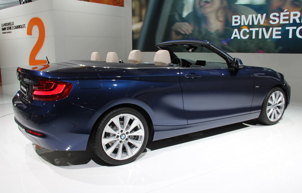 PARIS 2014 LIVE: BMW Seria 2 Cabriolet, urmaşul lui Seria 1 Cabriolet, prezentat oficial - Poza 2