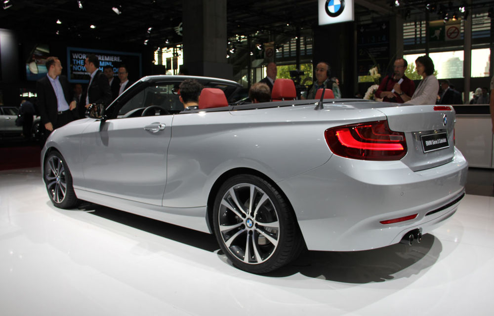 PARIS 2014 LIVE: BMW Seria 2 Cabriolet, urmaşul lui Seria 1 Cabriolet, prezentat oficial - Poza 10
