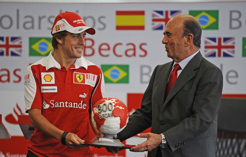 Emilio Botin, mentorul lui Alonso şi preşedintele Santander, sponsor major în F1, a încetat din viaţă - Poza 1