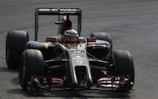 Lotus: "Există şanse mari ca Grosjean să rămână la echipă în 2015"