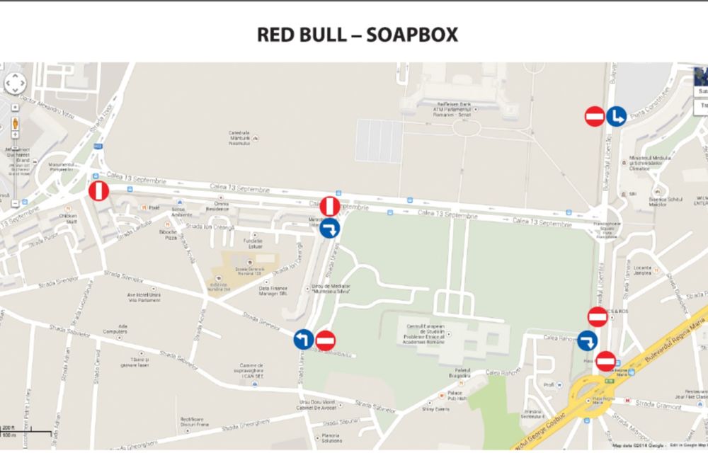 Red Bull Soapbox Race: Restricţii de trafic pe Calea 13 Septembrie din Bucureşti - Poza 3
