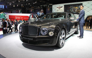 PARIS 2014 LIVE: Bentley Mulsanne Speed: suspensie sport şi 537 CP pentru berlina de lux a britanicilor