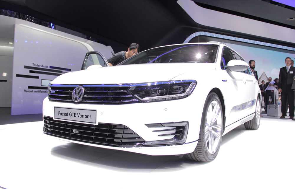 PARIS 2014 LIVE: Volkswagen Passat GTE - varianta hybrid plug-in a noului model din Wolfsburg - Poza 1