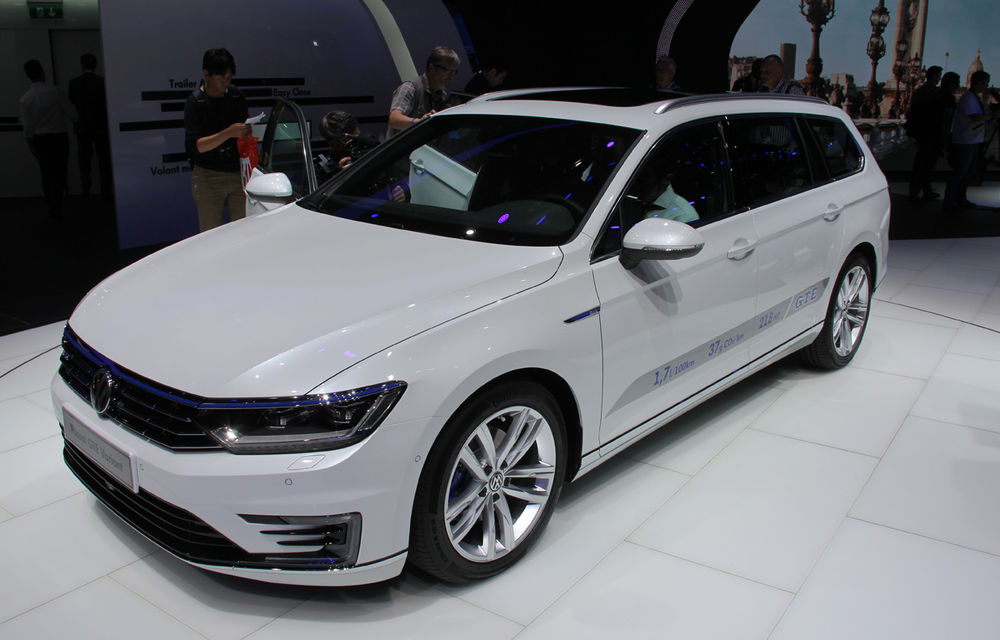 PARIS 2014 LIVE: Volkswagen Passat GTE - varianta hybrid plug-in a noului model din Wolfsburg - Poza 2