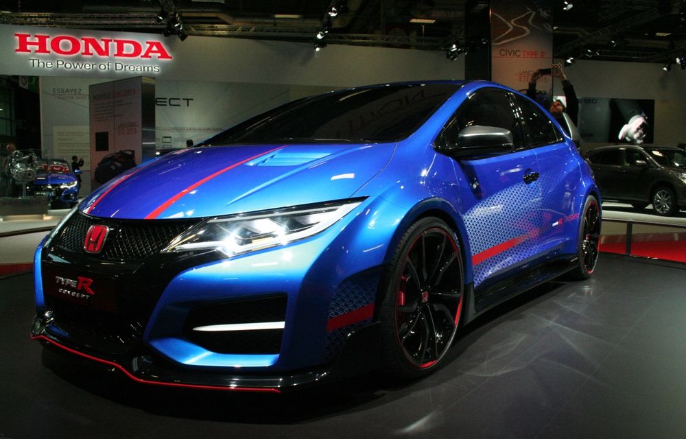 PARIS 2014 LIVE: Honda Civic Type R Concept II prefigurează cel mai rapid model de performanţă al mărcii nipone - Poza 1