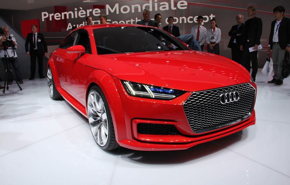 PARIS 2014 LIVE: Audi TT Sportback Concept prefigurează o nouă caroserie în gama sportivă a nemților - Poza 1