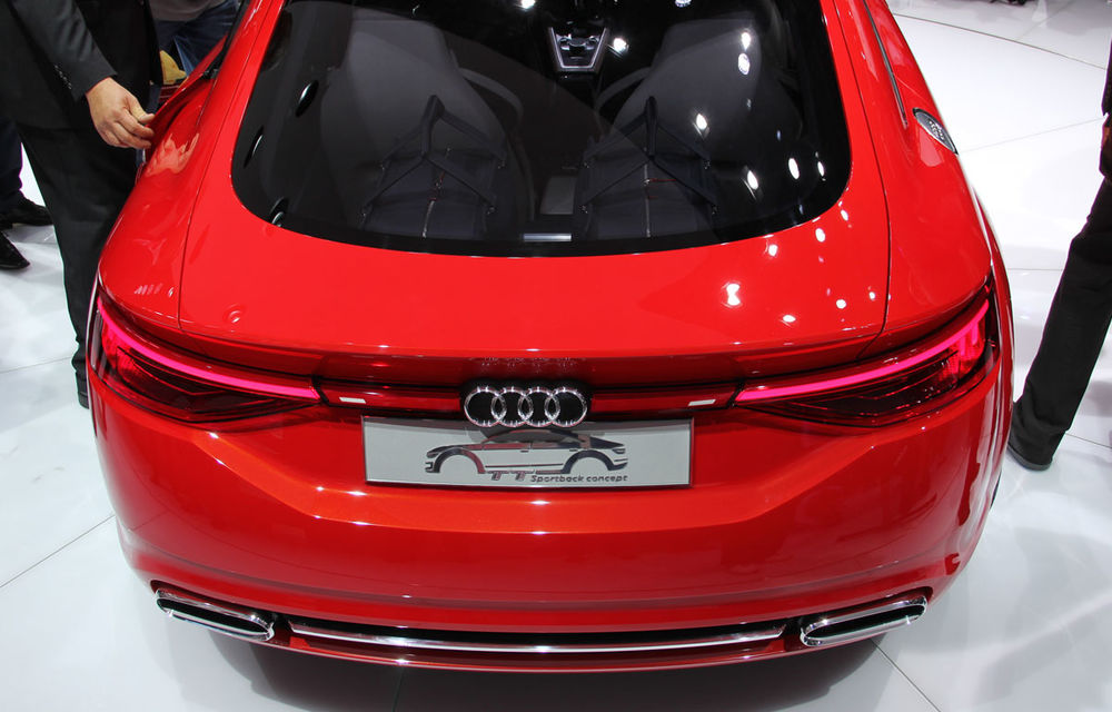 PARIS 2014 LIVE: Audi TT Sportback Concept prefigurează o nouă caroserie în gama sportivă a nemților - Poza 3
