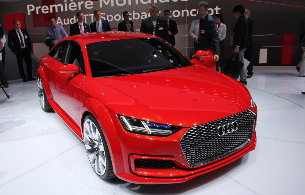 PARIS 2014 LIVE: Audi TT Sportback Concept prefigurează o nouă caroserie în gama sportivă a nemților - Poza 14