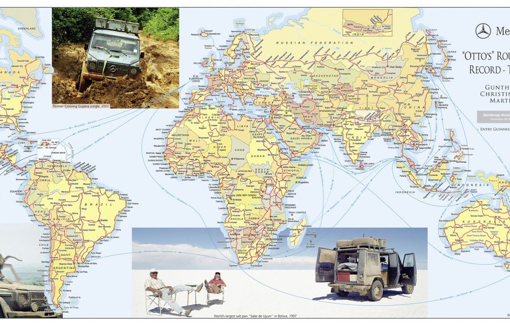 Un german a încheiat o aventură începută acum 26 de ani: 884.000 kilometri în 215 ţări cu un Mercedes-Benz G-Klasse - Poza 26