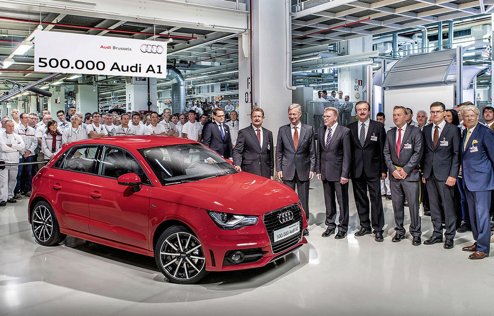 Audi A1 sărbătoreşte 500.000 de exemplare produse la Bruxelles - Poza 1