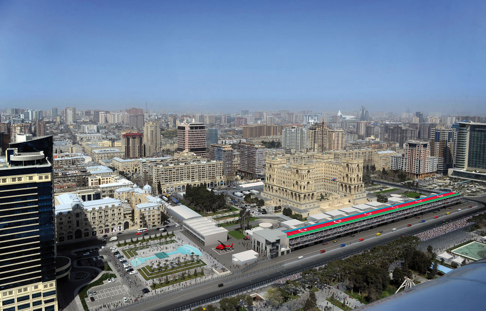 Primele imagini cu circuitul de la Baku: viraje înguste şi puţine oportunităţi de depăşire - Poza 1