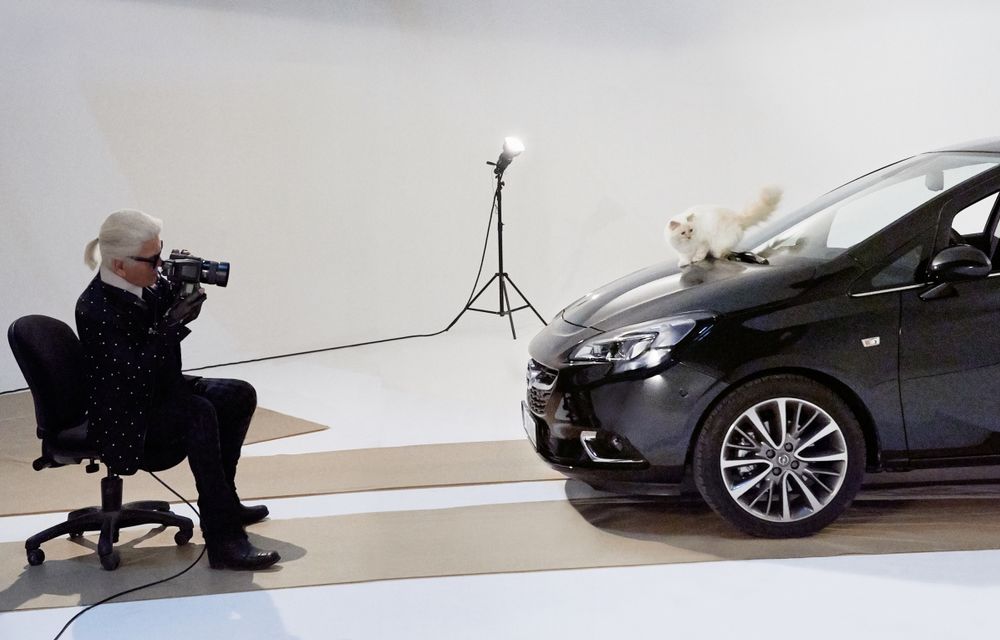 Opel Corsa a pozat pentru Karl Lagerfeld într-o şedinţă foto inedită - Poza 1