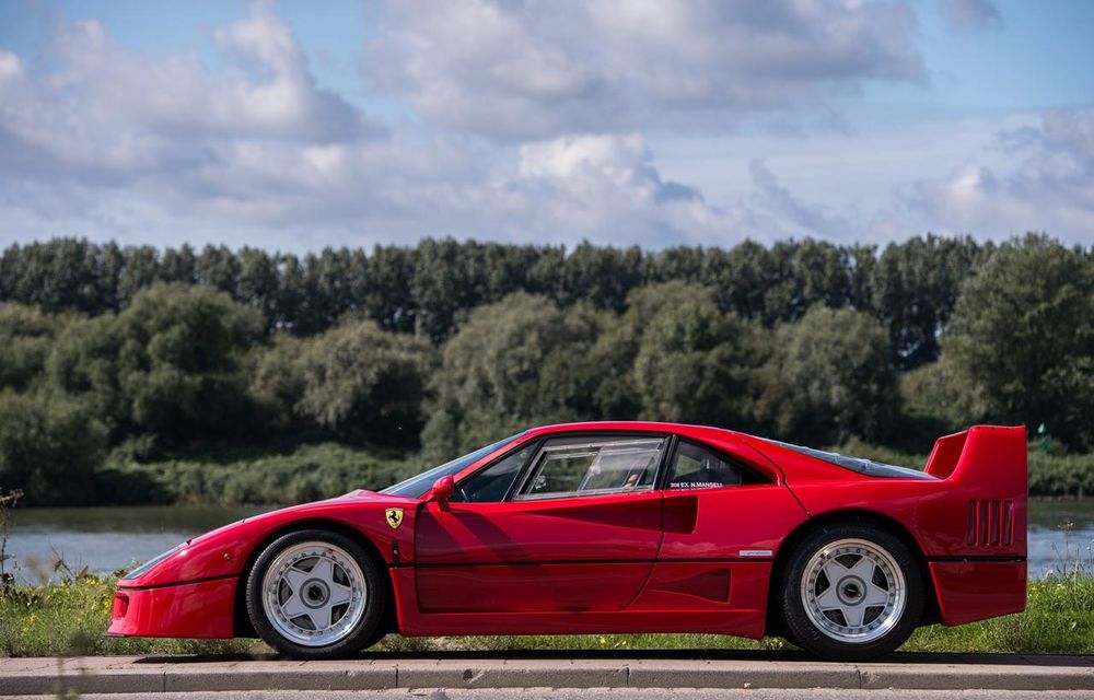 Un Ferrari F40 aparţinând lui Nigel Mansell s-a vândut pentru aproape 700.000 de euro - Poza 3