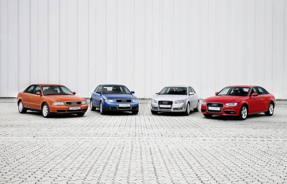 Audi aniversează 20 de ani de la lansarea lui A4 şi confirmă lansarea următoarei generaţii pentru 2015 - Poza 2