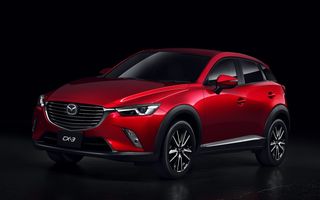 Mazda CX-3, cel mai mic crossover oferit vreodată de japonezi, debutează în Europa în primăvara lui 2015