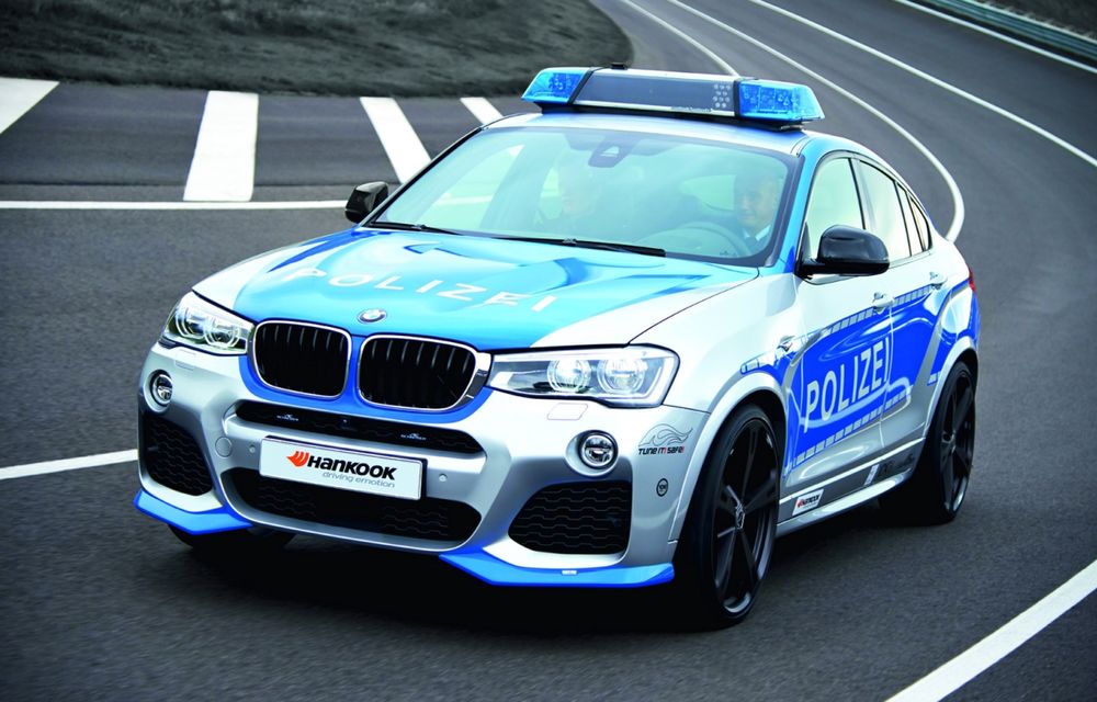 BMW X4 primeşte uniforma de poliţie şi modificări de la AC Schnitzer pentru campania Tune it! Safe! 2014 - Poza 1