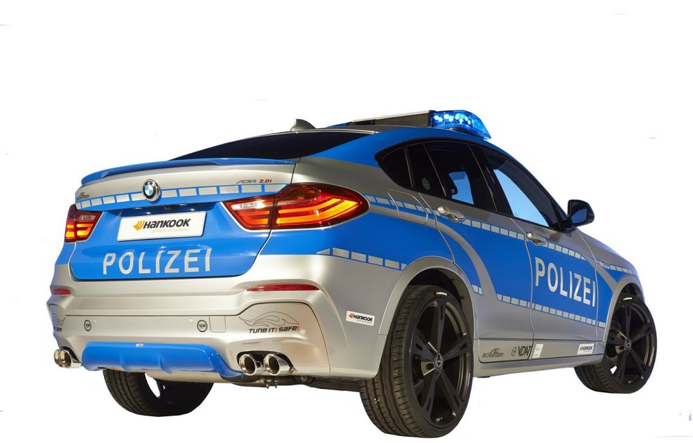 BMW X4 primeşte uniforma de poliţie şi modificări de la AC Schnitzer pentru campania Tune it! Safe! 2014 - Poza 7