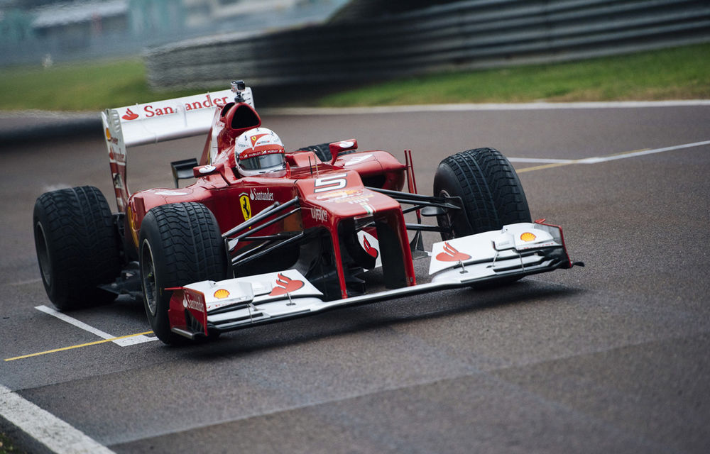 Galerie foto şi video: Vettel a efectuat primul test pentru Ferrari - Poza 32