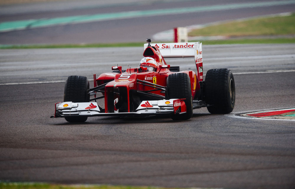 Galerie foto şi video: Vettel a efectuat primul test pentru Ferrari - Poza 28