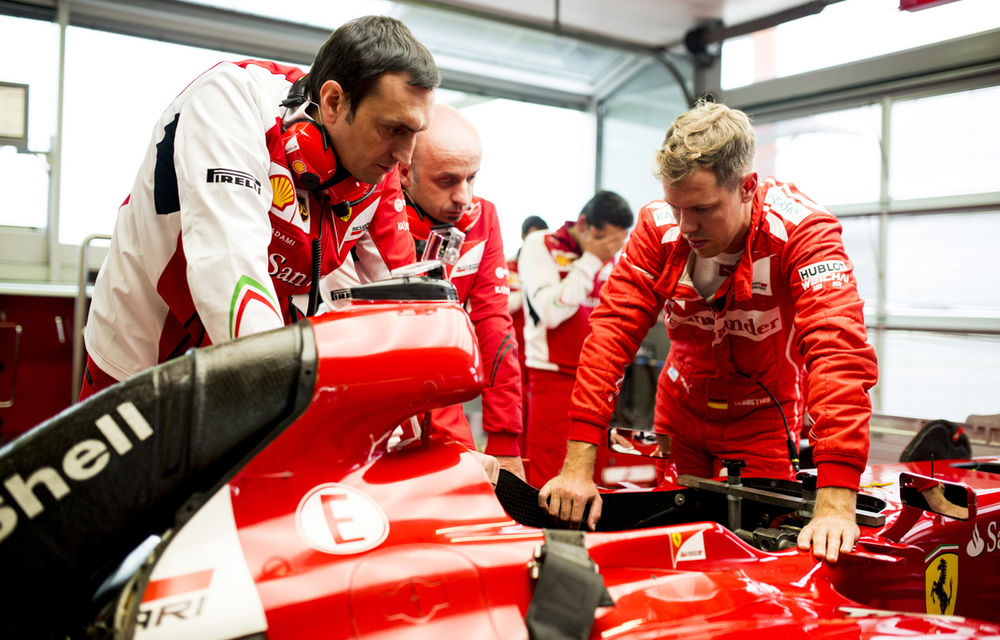 Galerie foto şi video: Vettel a efectuat primul test pentru Ferrari - Poza 10