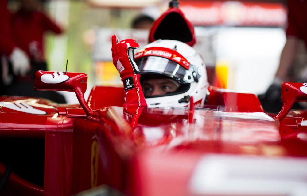 Galerie foto şi video: Vettel a efectuat primul test pentru Ferrari - Poza 14