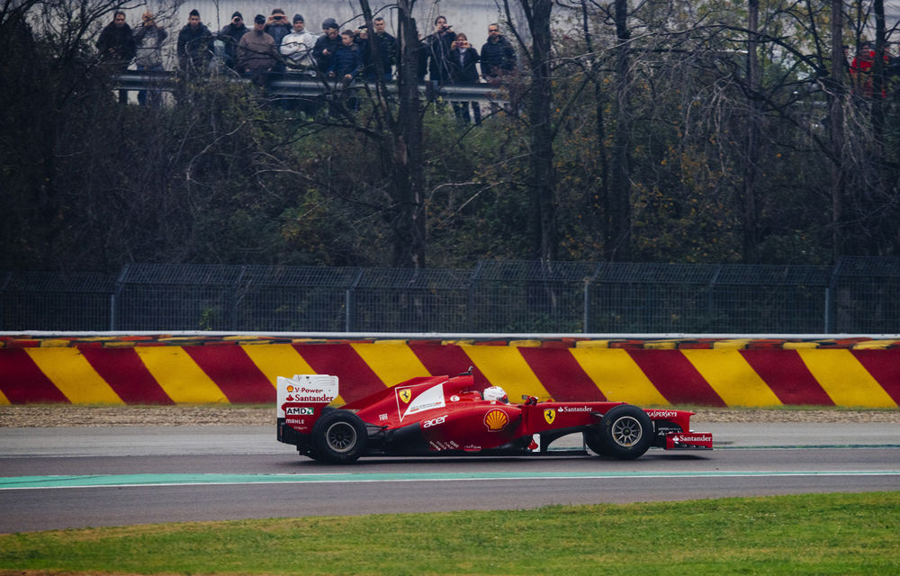 Galerie foto şi video: Vettel a efectuat primul test pentru Ferrari - Poza 27