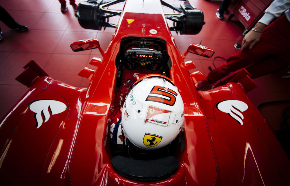 Galerie foto şi video: Vettel a efectuat primul test pentru Ferrari - Poza 15
