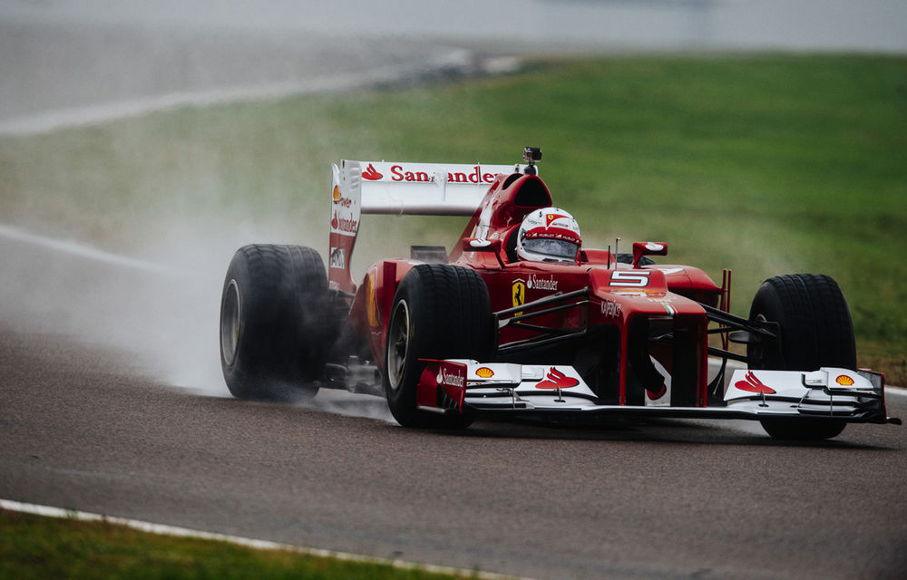 Galerie foto şi video: Vettel a efectuat primul test pentru Ferrari - Poza 25