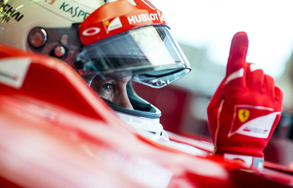 Galerie foto şi video: Vettel a efectuat primul test pentru Ferrari - Poza 21
