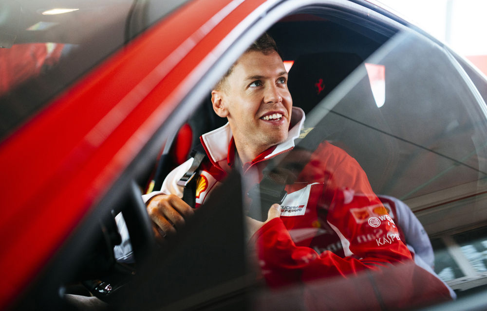 Galerie foto şi video: Vettel a efectuat primul test pentru Ferrari - Poza 8