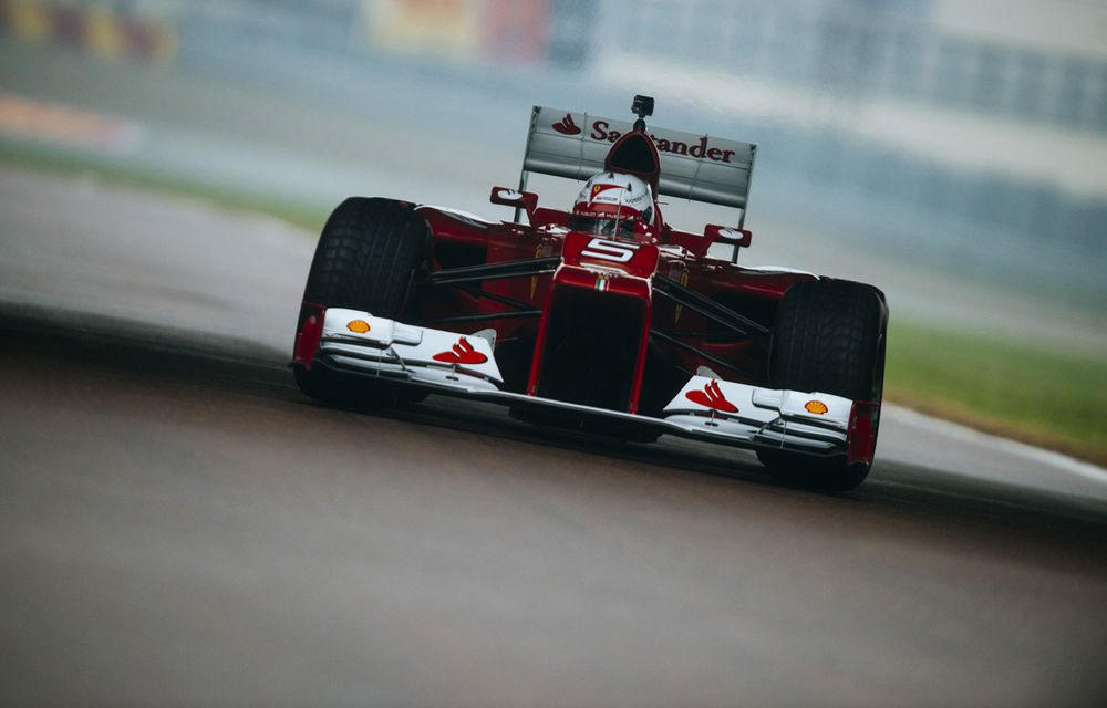 Galerie foto şi video: Vettel a efectuat primul test pentru Ferrari - Poza 18