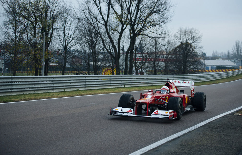 Galerie foto şi video: Vettel a efectuat primul test pentru Ferrari - Poza 31