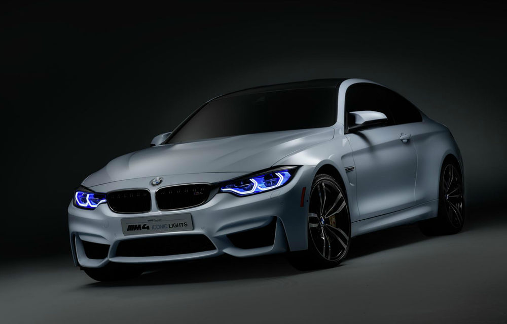 BMW M4 Concept Iconic Lights: noi faruri cu laser şi stopuri cu iluminare OLED - Poza 1