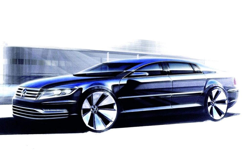 Volkswagen îşi propune ca viitorul Phaeton să fie mai confortabil decât Mercedes S-Klasse - Poza 1