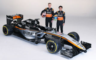 Force India prezintă noile culori pentru 2015: negru, argintiu şi portocaliu