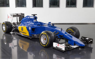 Noul monopost Sauber pentru sezonul 2015 este albastru-galben