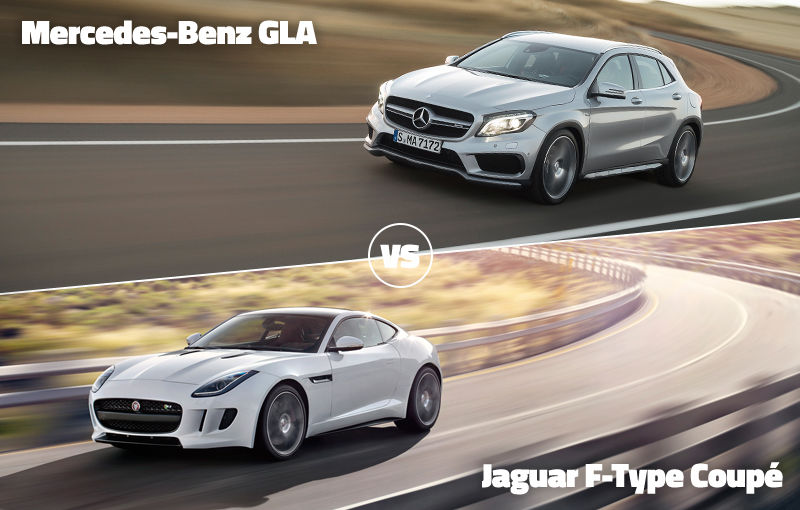 Jaguar F-Type Coupe şi Mercedes GLA se luptă azi în Autovot 2015 - Poza 1