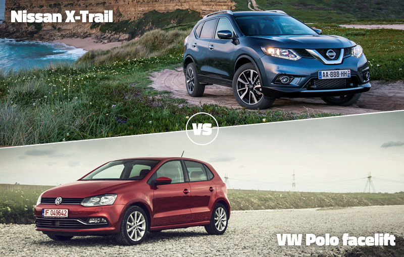 Meci inedit astăzi în Autovot: Nissan X-Trail se luptă cu VW Polo facelift - Poza 1