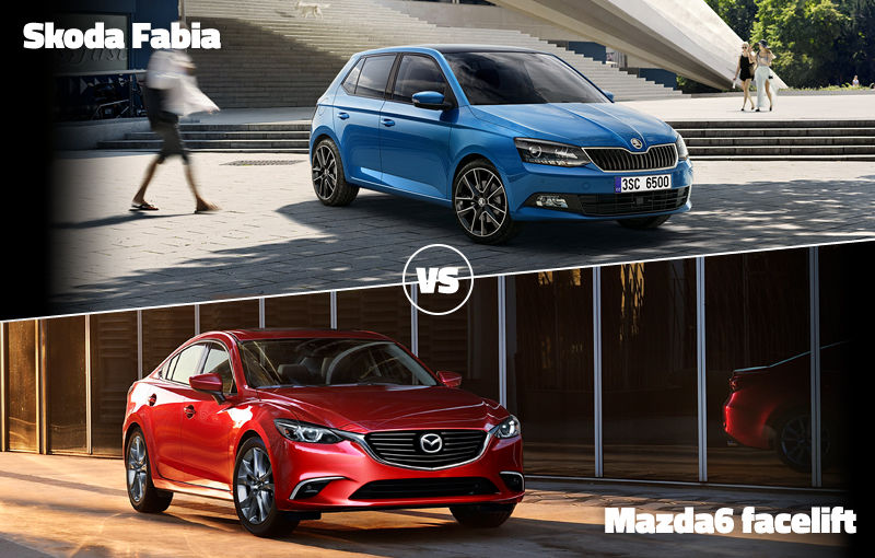 Skoda Fabia şi Mazda6 facelift îşi dispută astăzi calificarea în sferturi în Autovot 2015 - Poza 1