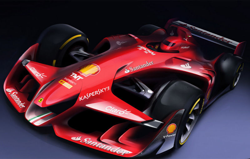 Ferrari publică imagini cu un concept agresiv pentru monoposturile de Formula 1 - Poza 1