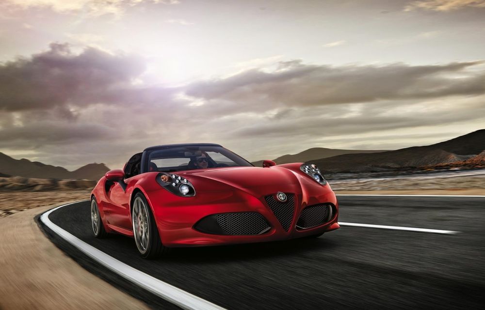 Alfa Romeo 4C Spider îşi face luna viitoare debutul european în varianta de serie - Poza 1