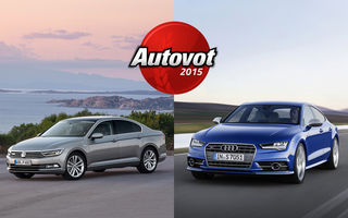 PUBLICUL A ALES: 21.500 de votanţi, doi câştigători în Autovot 2015. VW Passat câştigă la Maşini Accesibile, Audi A7 ia titlul categoriei Maşini Premium