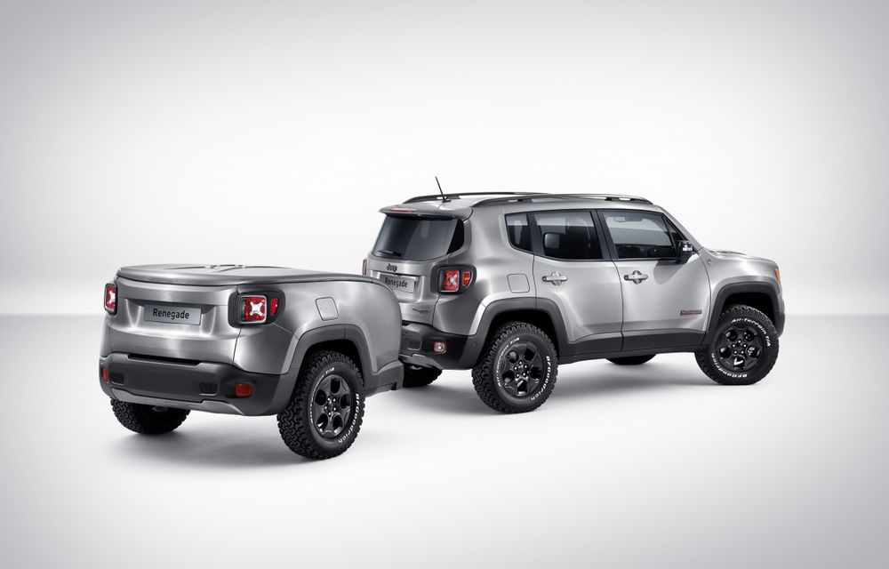 Jeep Renegade Hard Steel Concept: personalitate cu remorcă pentru modelul american - Poza 1