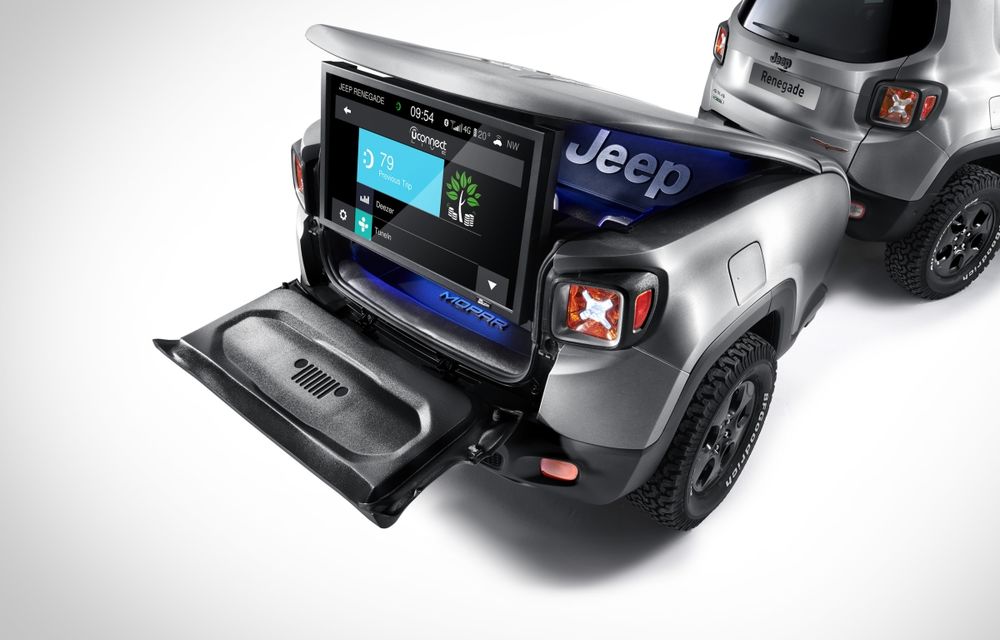 Jeep Renegade Hard Steel Concept: personalitate cu remorcă pentru modelul american - Poza 3