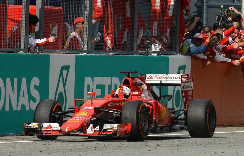 Vettel a obţinut în Malaysia prima victorie pentru Ferrari după doi ani! Hamilton şi Rosberg, pe podium - Poza 1